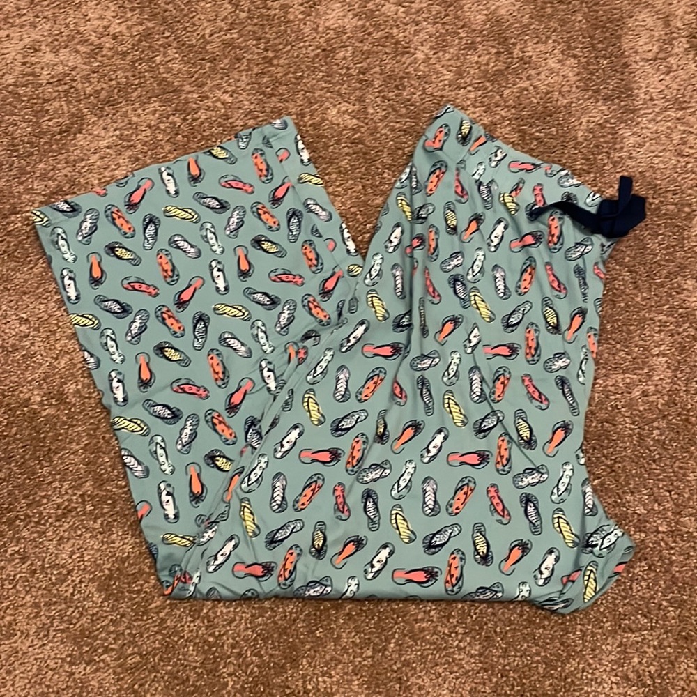 women’s flip flop patterned pajama pants